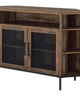 48" Mesh Door Corner TV Console