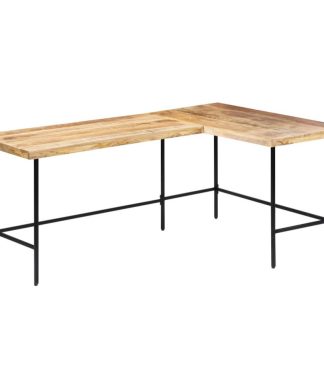 vidaXL Solid Mango Wood Desk 70.9" Study Bedroom Office Table Writing Stand