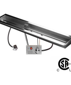 48"x6" CSA Certified Fire Pit Burner Kit, Stainless Steel, Propane