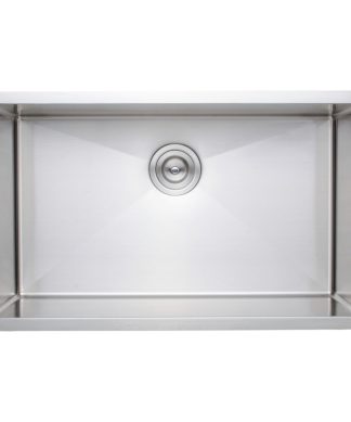 Wells Sinkware Handcrafted16-gauge Undermount Single Stainless Steel Kitchen Sin
