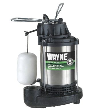 Wayne CDU1000 Cast Iron & Stainless Steel Submersible Sump Pump, 1 HP