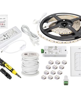 16 ft 225 Lumens/Ft Vivid Quattro Tape Light Kit, 1 Zone 1 Area, 3000K, 4000 Kel