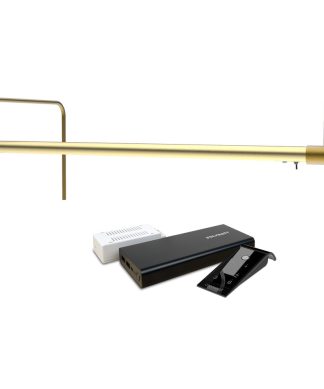 21" Tru-Slim Gallery Light, Antique Brass With Rechargeable Battery