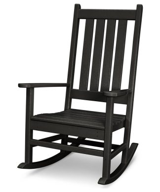 Vineyard Porch Rocking Chair, Black