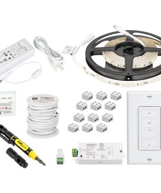 16 ft 120 Lumens/Ft Radiance Uno Tape Light Kit, 1 Zone 1 Area, 2700K, 5000 Kelv