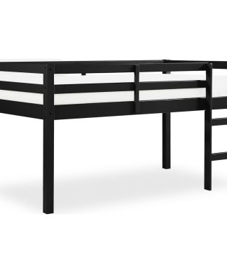 Waters Junior Twin Loft Bed, Black