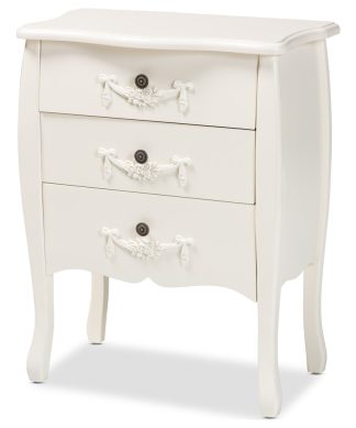 Wenna 3-Drawer Storage Cabinet, White