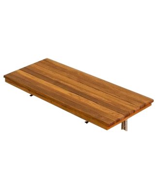 24" Premium Wall Mount Teak Shower Bench