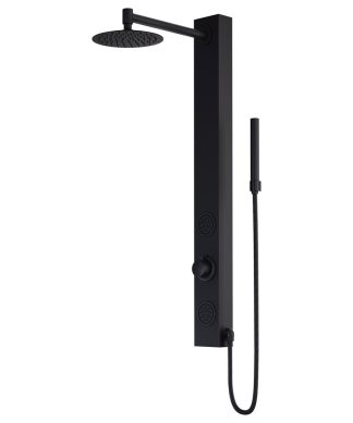 VIGO Gardenia Shower Massage Panel, Matte Black