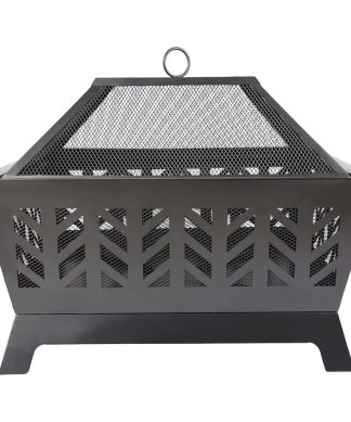 22.82'' H x 26'' W Iron Wood Burning Outdoor Fire Pit