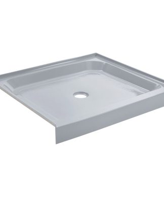 Voltaire 36 x 36' Single-Threshold, Center Drain, Shower Base, Grey