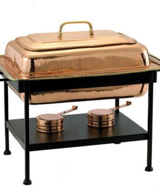 23"x13"x19" Rectangular Decor Copper over S/S Chafing Dish,8 Qt.