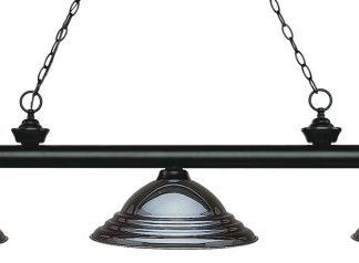 Z-Lite 200-3MB-SGM Three Light Billiard Light Riviera Matte Black