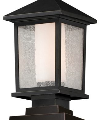 Z-Lite 538PHM-SQPM-ORB Mesa - One Light Outdoor Pier Mount