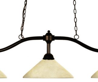 Z-Lite 147BRZ-AGM14 Chance - Three Light Billiard