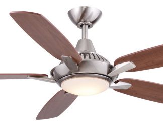 Wind River WR1440 Solero 52" 5 Blade Hanging Indoor Ceiling Fan - Nickel