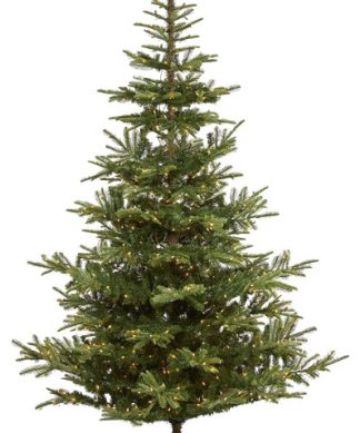 7.5? Layered Washington Spruce Christmas Tree / 550 Clear LED Lights