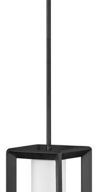 1 Light Small Outdoor Pendant in Craftsman Industrial Style - 7 Inches Wide by