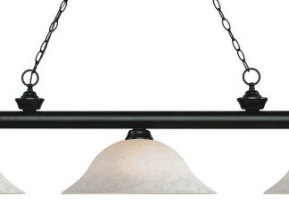 Z-Lite 200-3MB-WM16 Three Light Billiard Light Riviera Matte Black