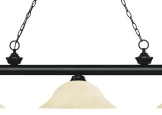 Z-Lite 200-3-GM16 Riviera 3 Light 59"W Billiard Multi Light - Matte Black