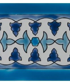 3.94"x7.87" Azzahra Hiver F Ceramic Tile Border, Set Of 10