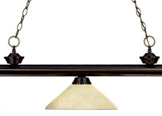 Z-Lite 200-3BRZ-AGM14 Riviera - Three Light Billiard In Bronze