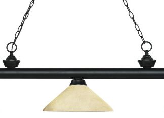 Z-Lite 3 Light Billiard Light, Matte Black, 200-3MB-AGM14