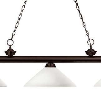 Z-Lite 3 Light Billiard Light, Bronze, 200-3BRZ-AMO14