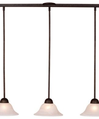 3-Light Kitchen Island Pendant, Oil Burnished Bronze