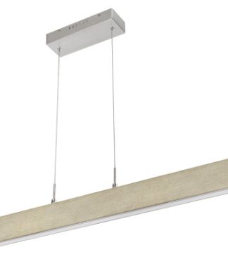 67" Rubberwood Island Light, Rubber Wood