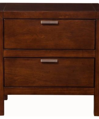 Wood Nightstand, Brown