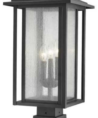 Z-Lite Aspen - 24.37" Three Light Outdoor Pier Mount Post Lantern