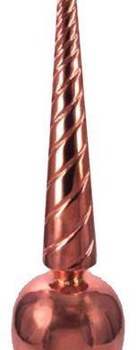 7.5"x7.5"x36" Medium Venetian Finial, Copper