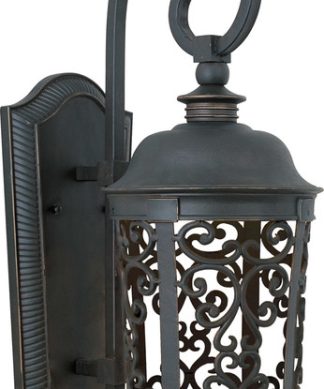 Wall Sconce 1-Light With Bronze Finish, Die Cast Aluminum, LED Bulb, 10", 8W