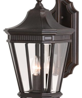 3-Light Wall Lantern, Grecian Bronze