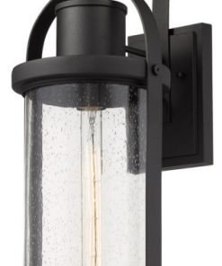 Z-Lite 569B-BK Roundhouse - 24.75" One Light Outdoor Wall Sconce