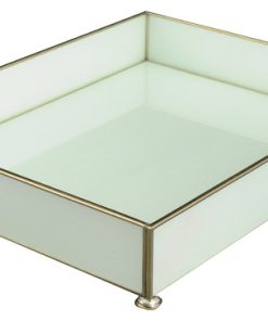 White Lizard Pattern Vanity Tray