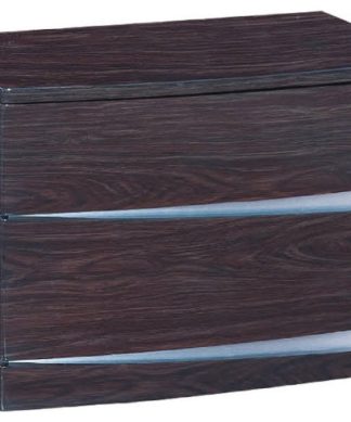 16.5" Exquisite Wenge High Gloss Nightstand