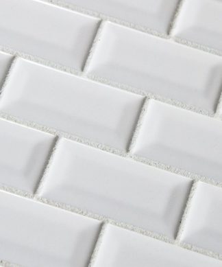 30 Sqft of 3"x6" White Subway Bevel Glossy Ceramic