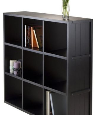 Wainscoting Panel Shelf, Black, 3x3