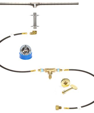 122" 3-Piece Trough Burner and Kit for Pre Plumbed Natural Gas/Propane
