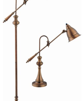 Watson 2 Light Table Lamp, Brass