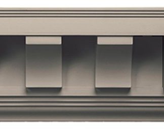 6 13/16"x3 1/8"P Scalloped Tooth Dentil Trim, 4' Length, Set of 8, Clay