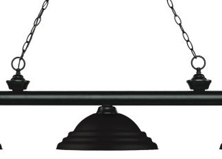 Z-Lite 3 Light Billiard Light, Matte Black, 200-3MB-SMB
