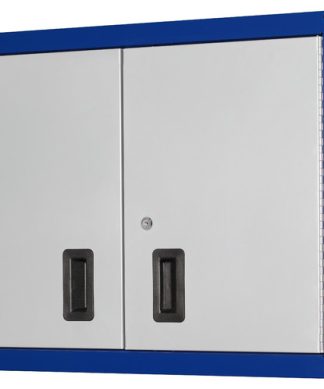 32" Wide 2-Door Wall Cabinet, Blue and Gray
