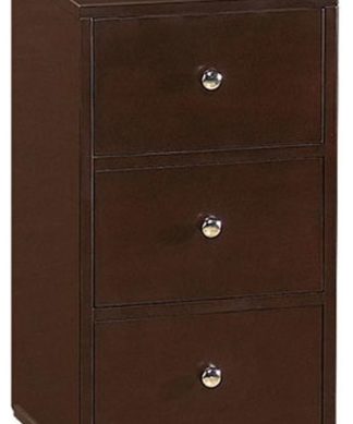 15" Pamela Vanity Bridge Cabinet with Three Drawers, Coffee