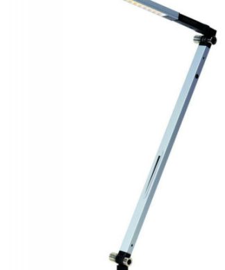 Z-Bar Solo Mini Desk Lamp, Wireless Charging Qi Base, Cool Light, LED, 15"H