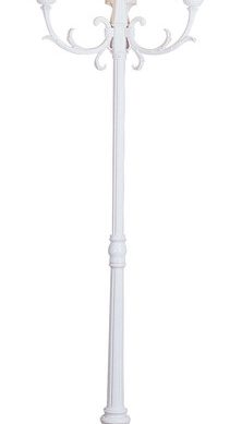 4-Light Pole Lantern, White