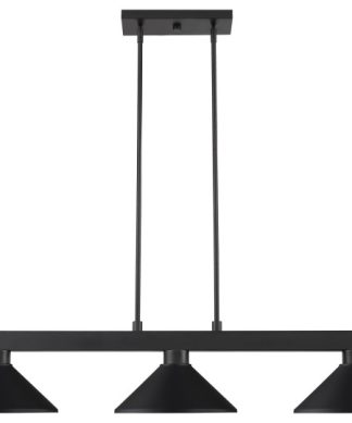Z-Lite 152MB-MMB Three Light Billiard Light Cobalt Matte Black