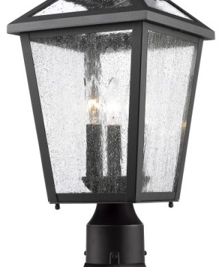 Z-Lite 3 Light Outdoor Pier Mount Light, Black, 539Phmr-533Pm-Bk
